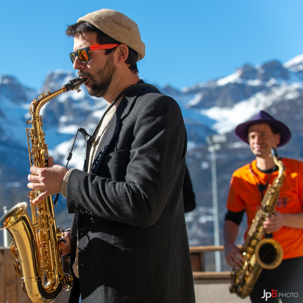 Altitude Jazz Festival, Concert de Liber Spiritus Jazz band, Villard Saint Pancrace, Jazz Hors Piste, Photo JP Barge