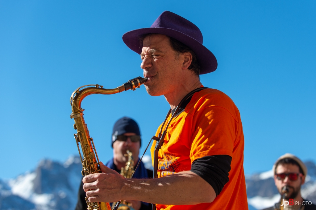 Altitude Jazz Festival, Concert de Liber Spiritus Jazz band, Villard Saint Pancrace, Jazz Hors Piste, Photo JP Barge