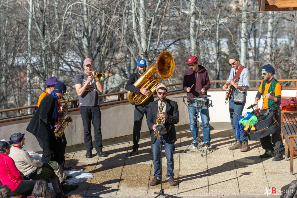 Altitude Jazz Festival, Concert de Liber Spiritus Jazz band, Villard Saint Pancrace, Jazz Hors Piste, Photo JP Barge